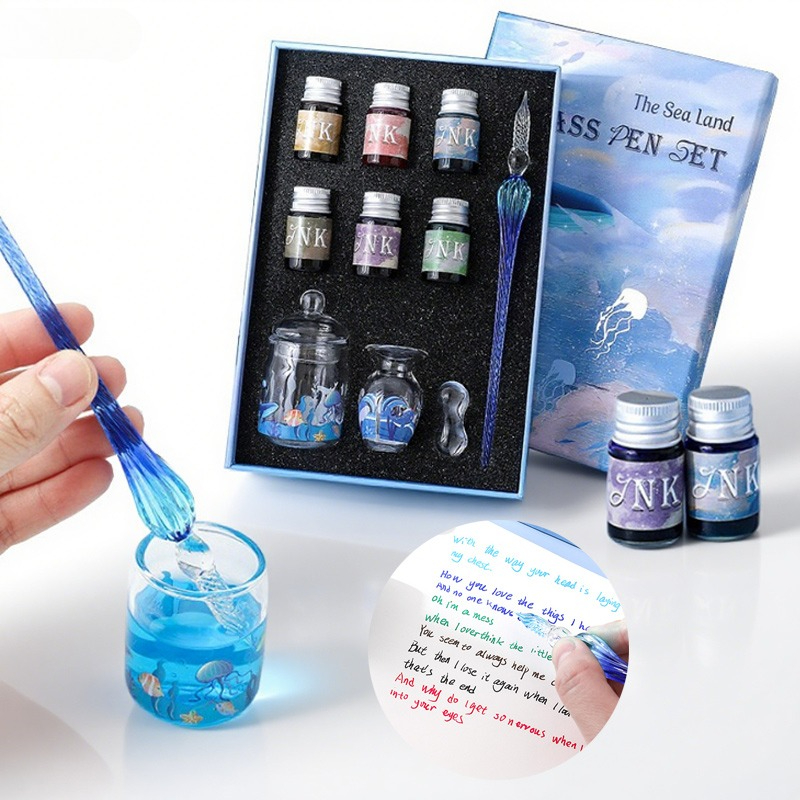 Calligraphy Pen Set - 10 Buah Set Pena Celup Seri