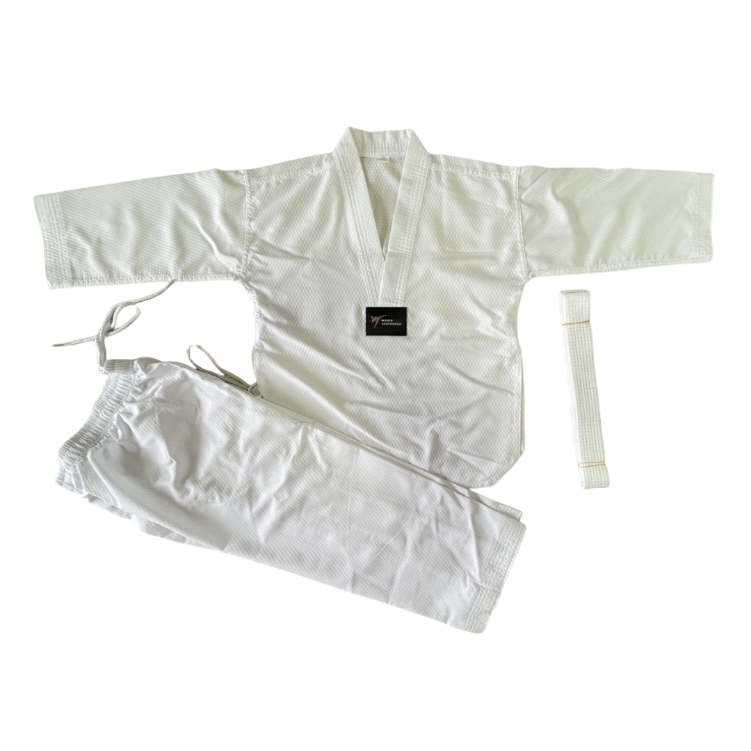 Art Craft Toddler - Seragam Taekwondo Kerah Putih untuk Anak-anak