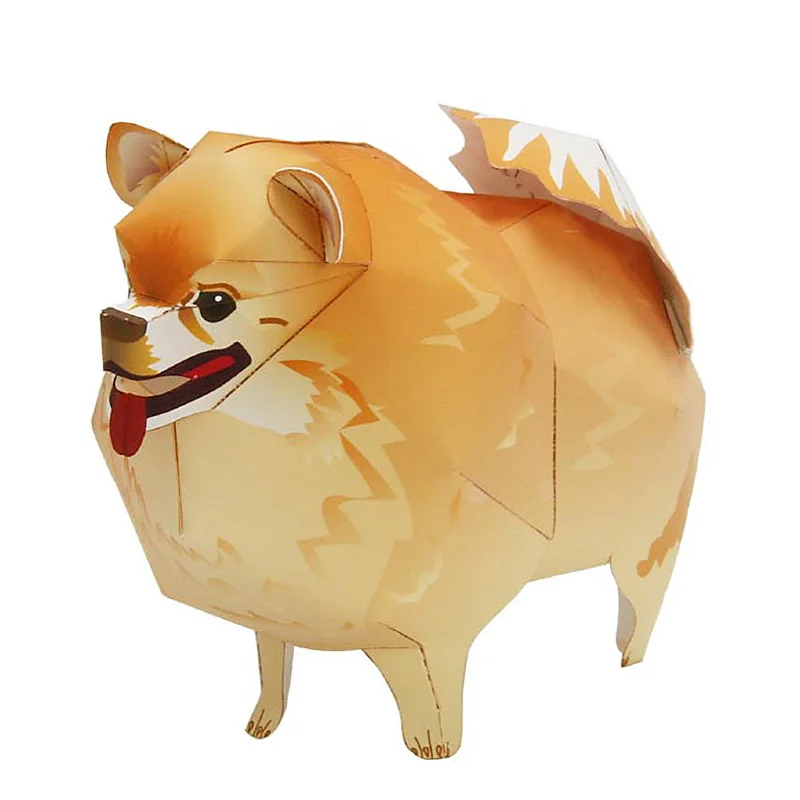 Art Craft Center - Pomeranian anjing lipat Origami seni Mini