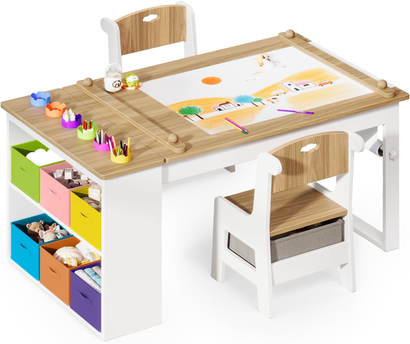 Art Craft Toddler - Meja dan Kursi Seni Anak, Set