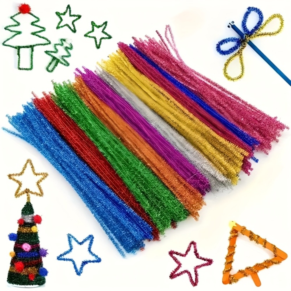 Art Craft Earth Day - 100Pcs 30cm Kawat Bulu Berkilau untuk