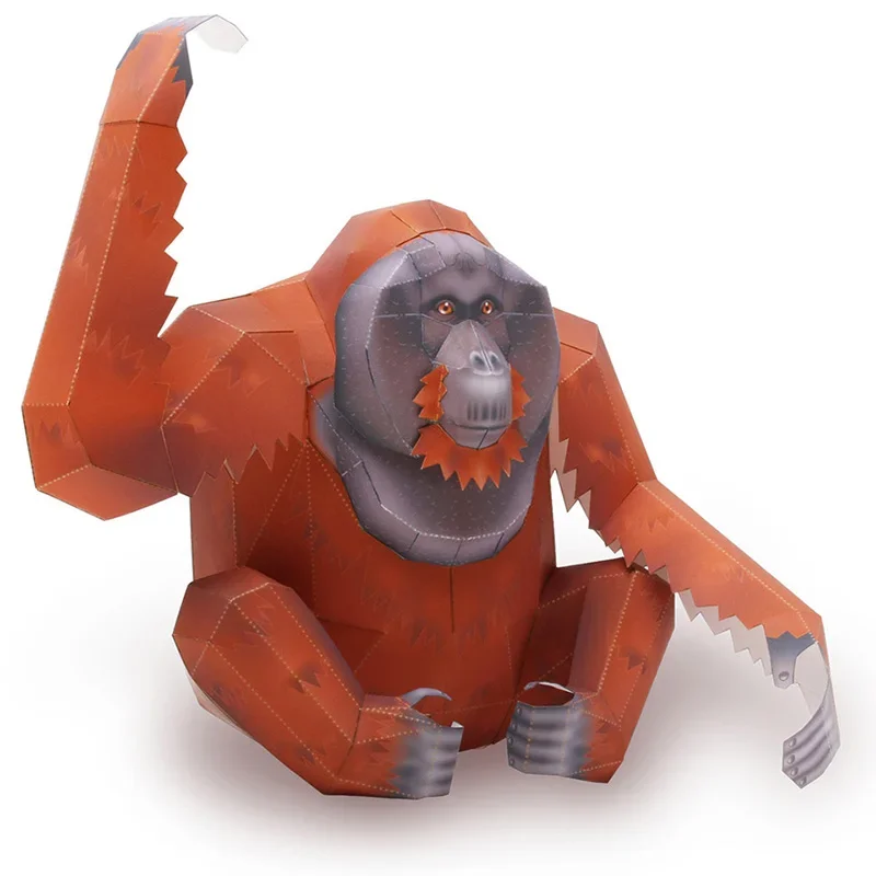 Art Craft Center - Seni Origami Orangutan Gorila Lipat Mini
