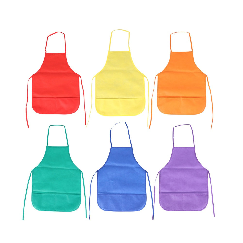 Art Craft Toddler - 6 Buah Celemek Anak-anak Anti Air,