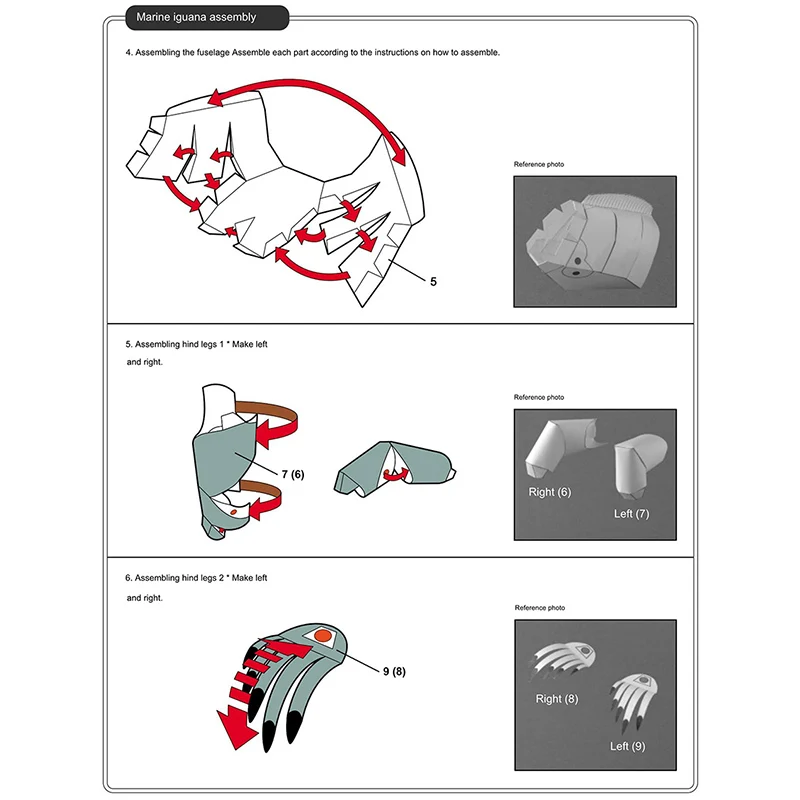 Marine Iguana seni Origami Min - Art Craft Center ulasan dan harga