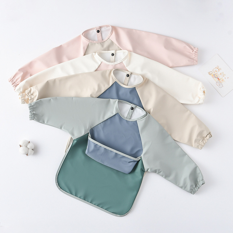 Celemek PU lengan panjang bayi - Art Craft Toddler ulasan dan harga