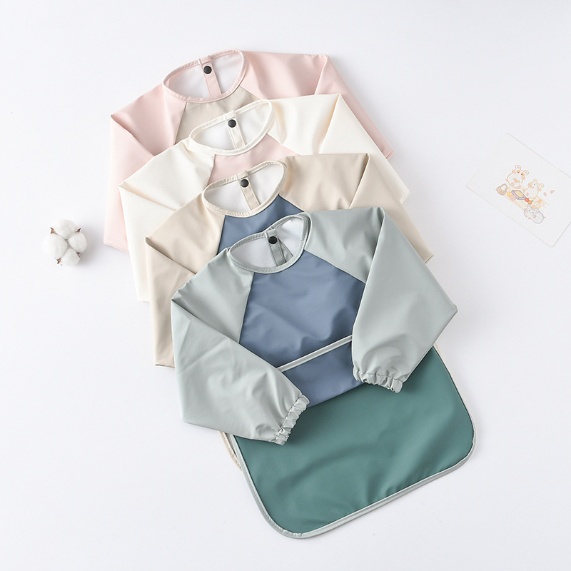 Celemek PU lengan panjang bayi - Art Craft Toddler ulasan dan harga