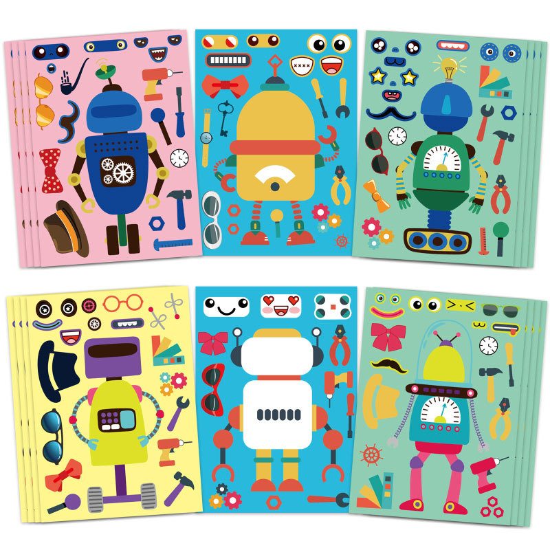 Merakit Robot stiker untuk ana - Art Craft Toddler ulasan dan harga