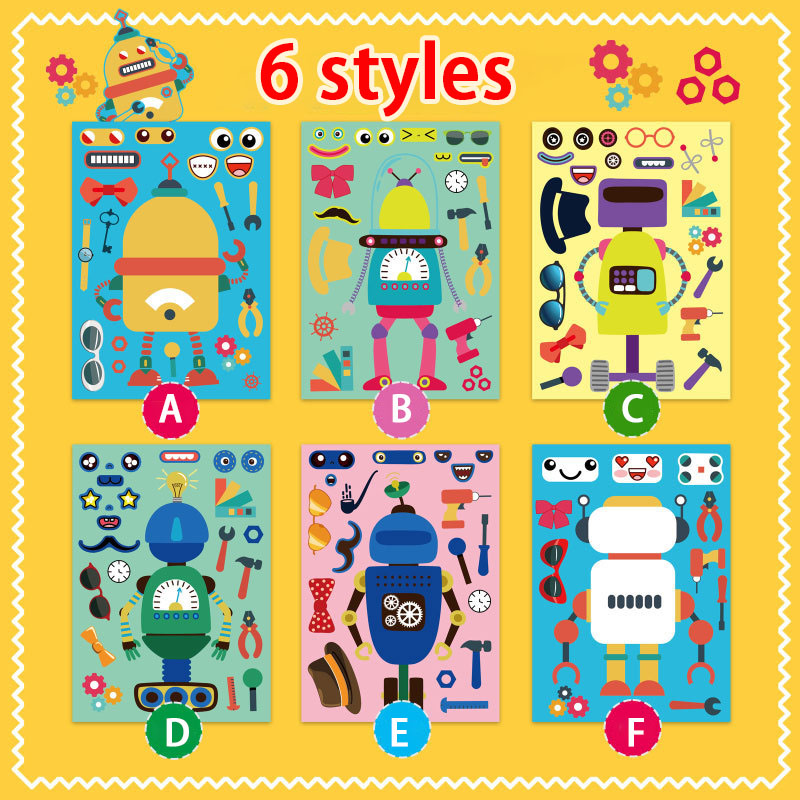 Merakit Robot stiker untuk ana - Art Craft Toddler ulasan dan harga