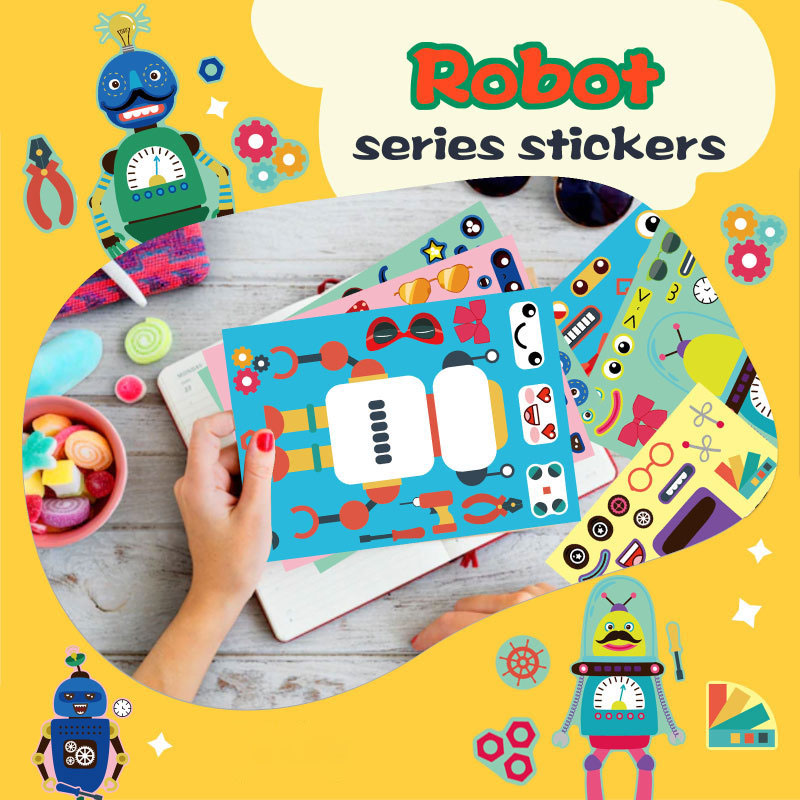 Merakit Robot stiker untuk ana - Art Craft Toddler ulasan dan harga