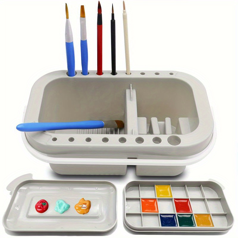 Bak Pembersih Kuas Cat 3-in-1  - Gouache Paint Set ulasan dan harga