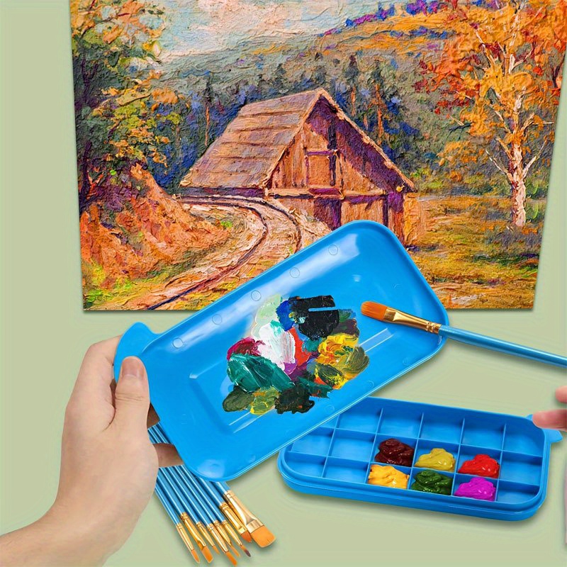 Bak Pembersih Kuas Cat 3-in-1  - Gouache Paint Set ulasan dan harga
