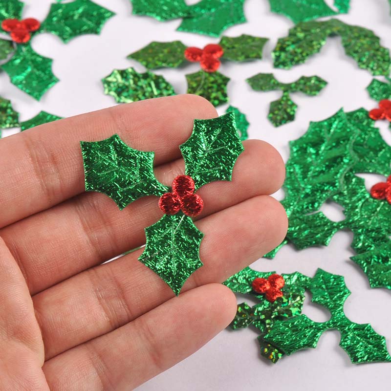 100 buah 25-60mm pohon Natal d - Art Craft Christmas Tree ulasan dan harga