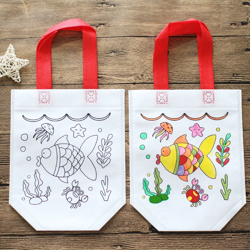 24pcs Tas Mewarnai Kartun Lucu - Art Craft Earth Day ulasan dan harga