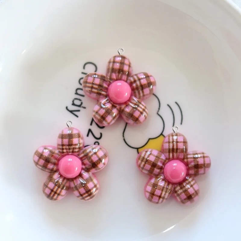 10Pcs Liontin Resin Bunga Mani - Art Craft Flower ulasan dan harga