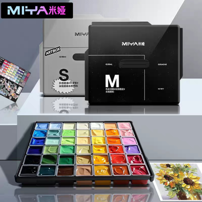 MIYA Set Cat Gouache Jelly M7  - Gouache Paint Set ulasan dan harga