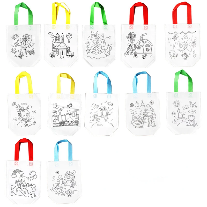 24 Buah Tas Mewarnai Kartun Lu - Art Craft Earth Day ulasan dan harga