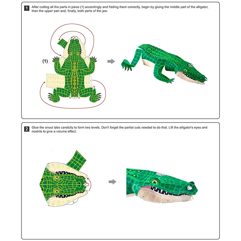Buaya lipat Origami seni Mini  - Art Craft Center ulasan dan harga