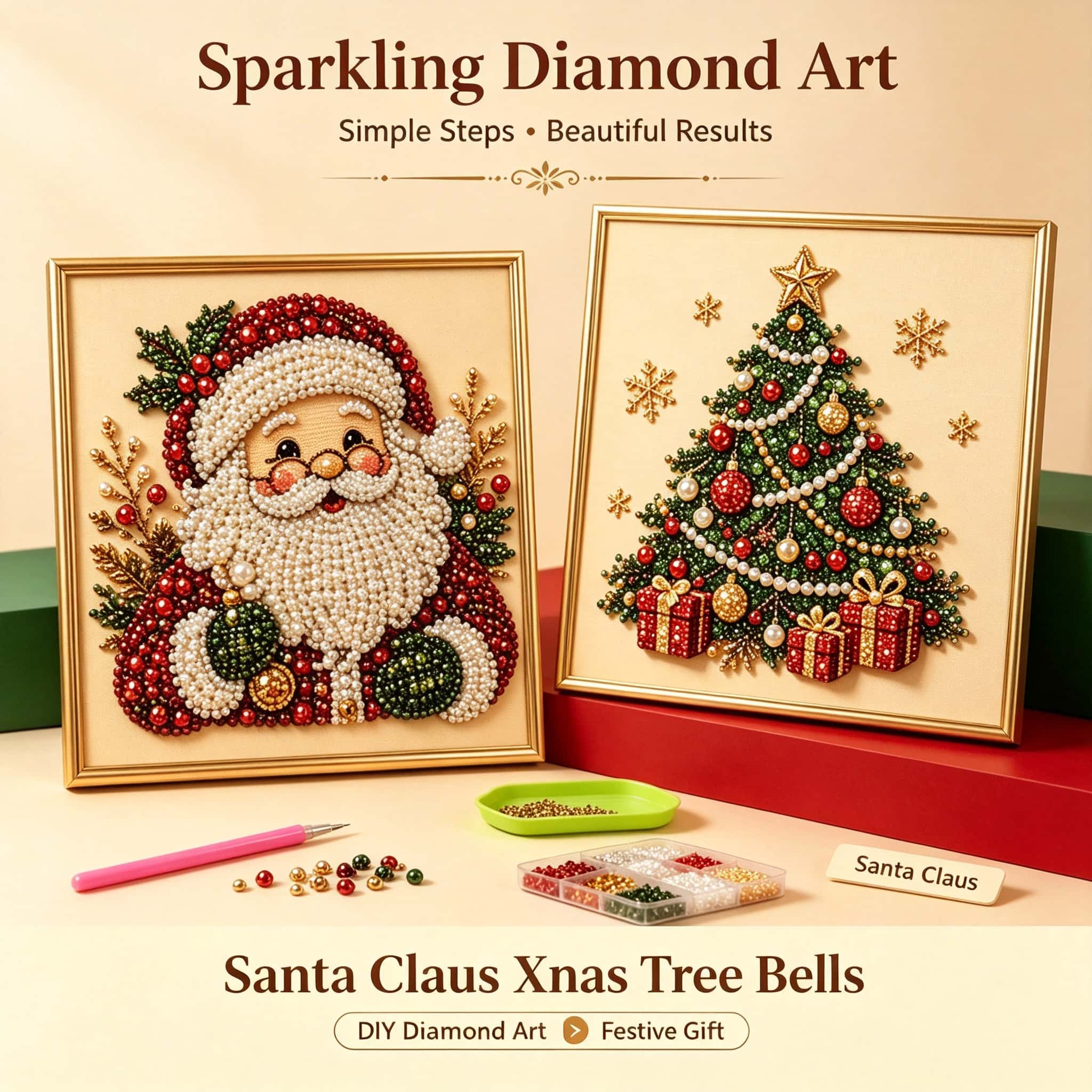 Paket Kerajinan Seni Berlian B - Art Craft Christmas Tree ulasan dan harga