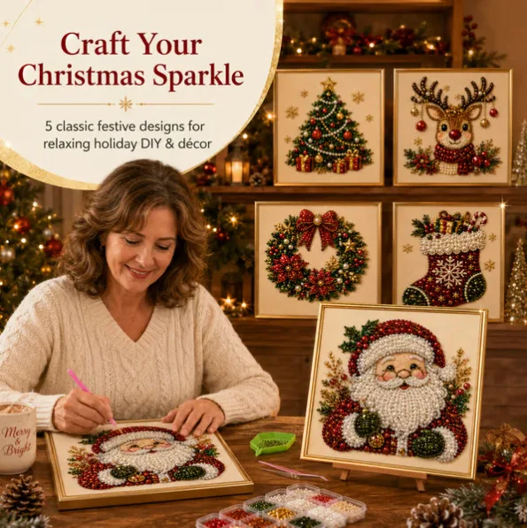 Paket Kerajinan Seni Berlian B - Art Craft Christmas Tree ulasan dan harga
