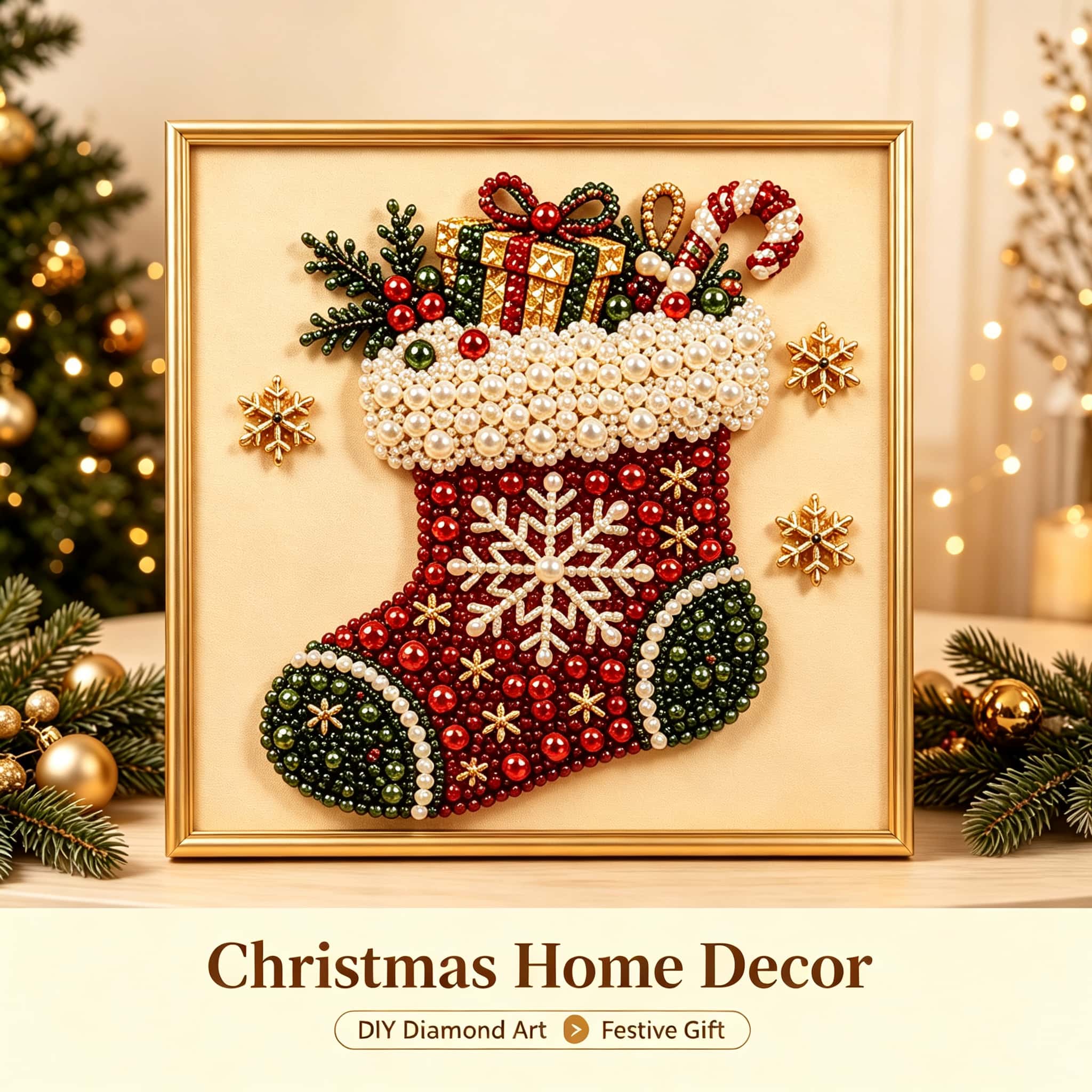 Paket Kerajinan Seni Berlian B - Art Craft Christmas Tree ulasan dan harga