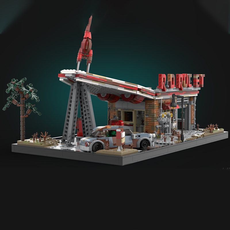 2168pcs MOC Roket Merah Fallou - Art And Craft Rocket ulasan dan harga