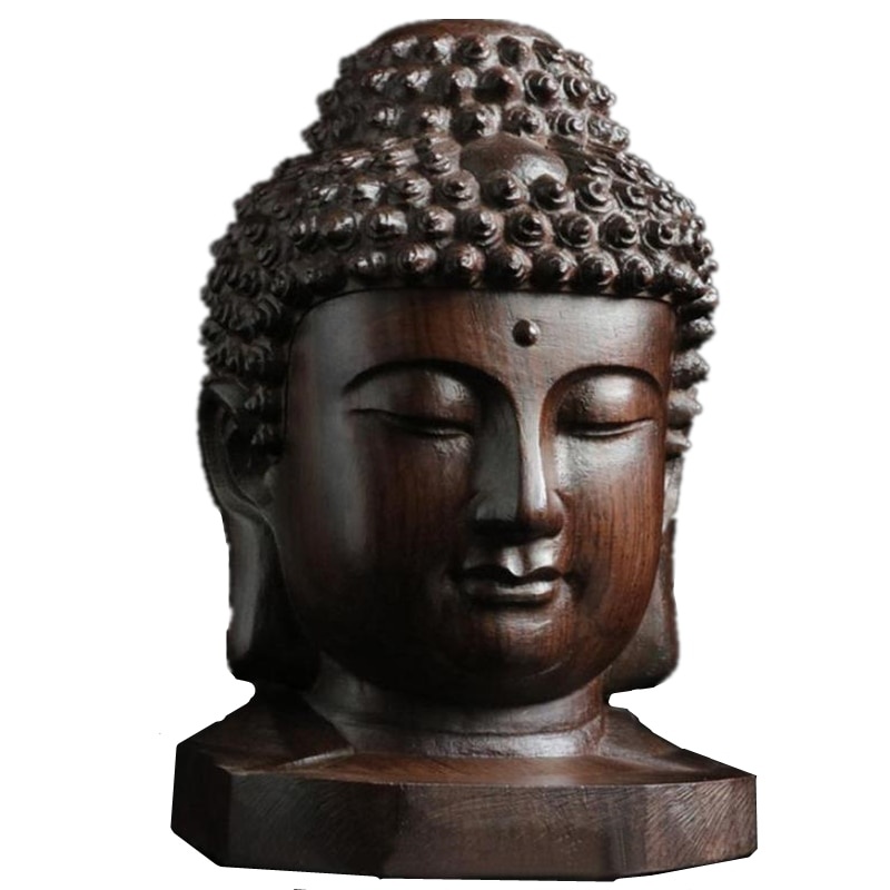 1/2 Buah Patung Sakyamuni Kayu - Art Craft India ulasan dan harga