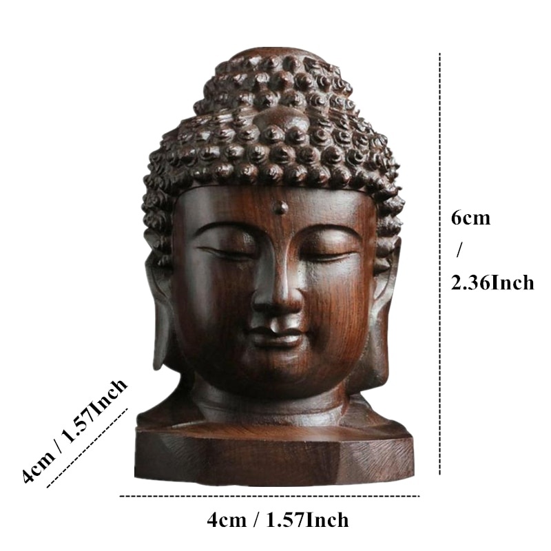 1/2 Buah Patung Sakyamuni Kayu - Art Craft India ulasan dan harga