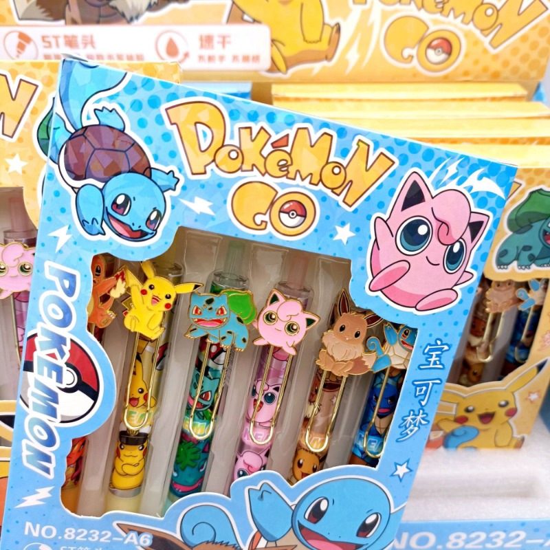 6 Buah Pena Bolpoin Pokemon 0. - Calligraphy Pen Set ulasan dan harga