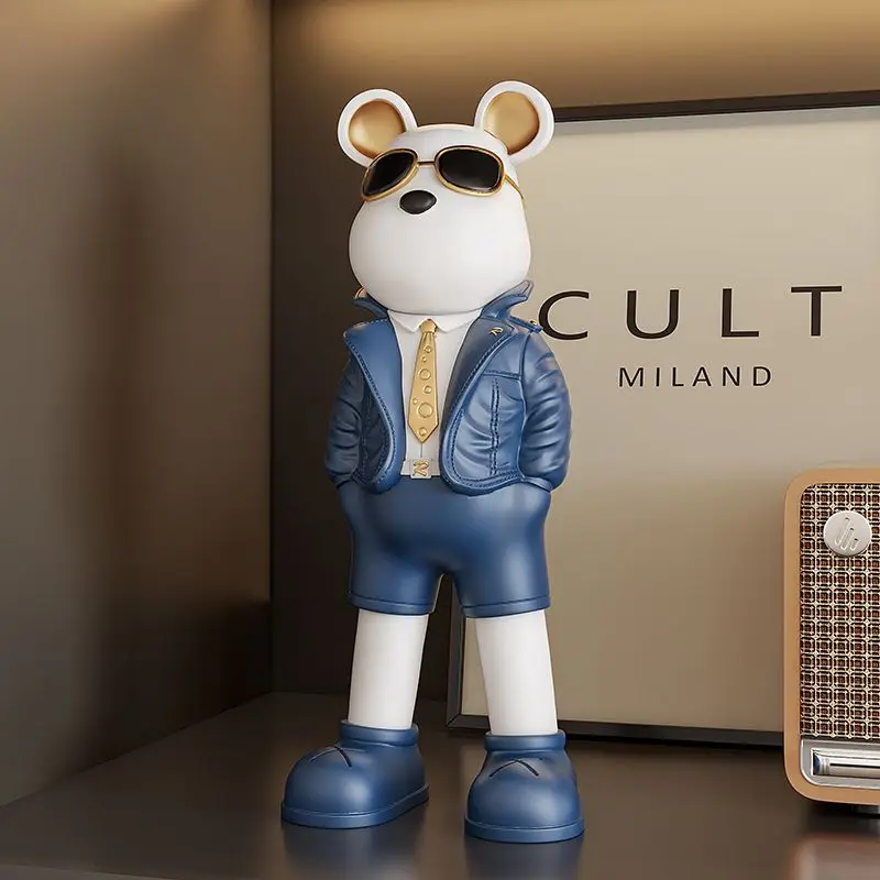 Patung Beruang Sunnies Kreatif - Art Craft Furniture ulasan dan harga
