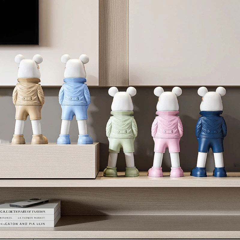 Patung Beruang Sunnies Kreatif - Art Craft Furniture ulasan dan harga