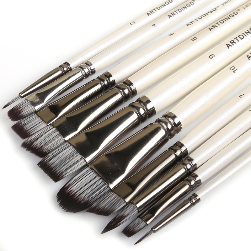 10 Buah Set Kuas Cat untuk Sen - Gouache Paint Set ulasan dan harga