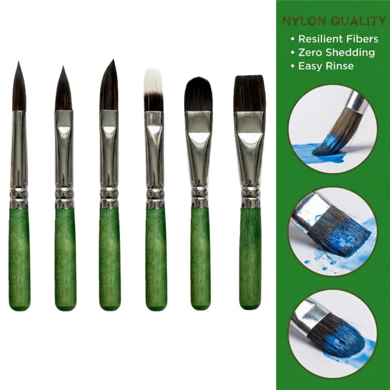 Set Kuas Lukis Mini 6 Buah unt - Gouache Paint Set ulasan dan harga