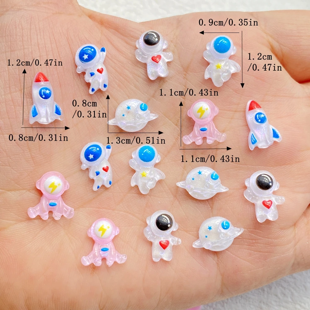 250 pcs Resin Mini Kartun Astr - Art And Craft Rocket ulasan dan harga