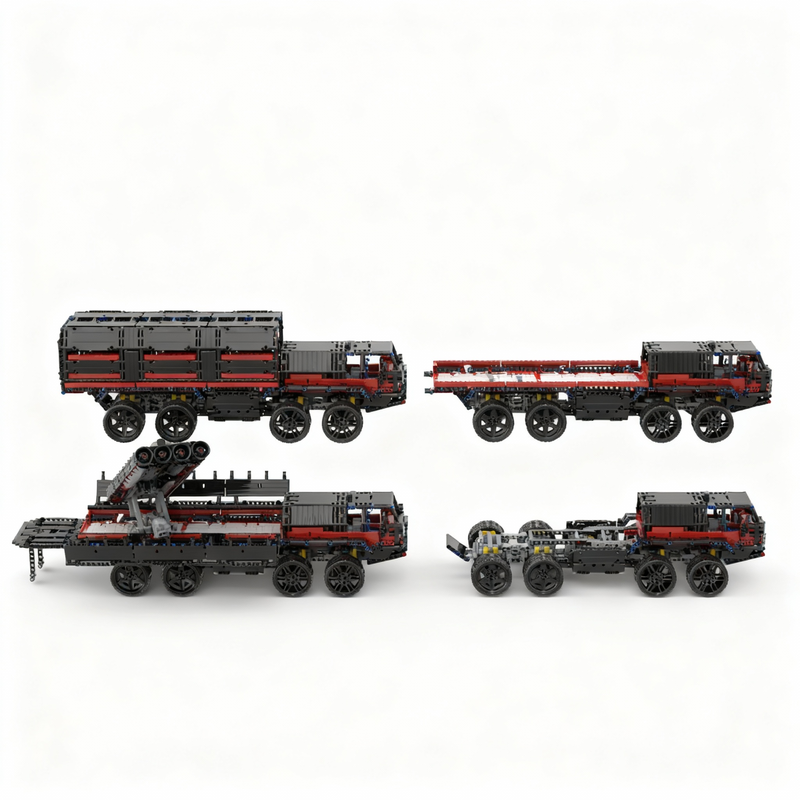 2641pcs MOC 8x8 Rocket Carrier - Art And Craft Rocket ulasan dan harga