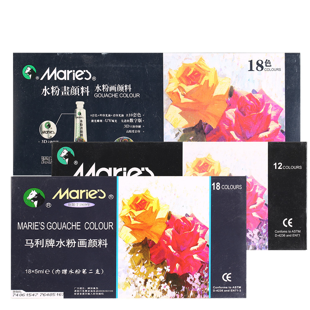 Set Cat Guas Maries 24 Kotak W - Gouache Paint Set ulasan dan harga