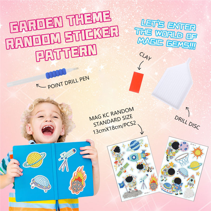 Kit Seni Berlian Luar Angkasa  - Art And Craft Rocket ulasan dan harga