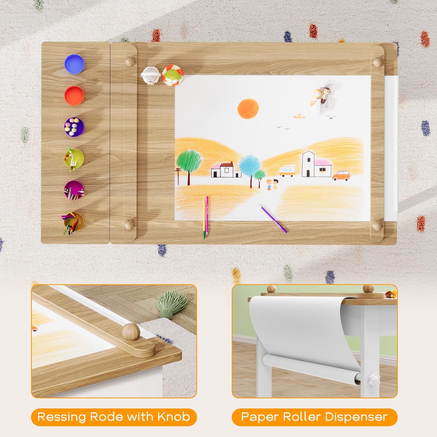Meja dan Kursi Seni Anak, Set  - Art Craft Toddler ulasan dan harga