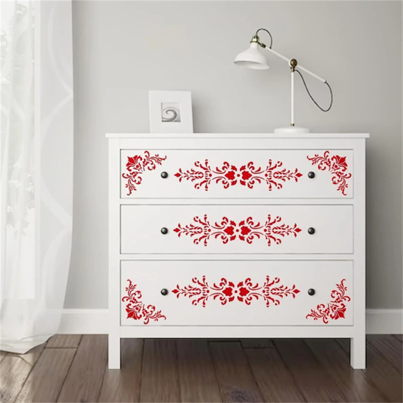 6Pcs Stencil Bunga untuk Lukis - Art Craft Furniture ulasan dan harga