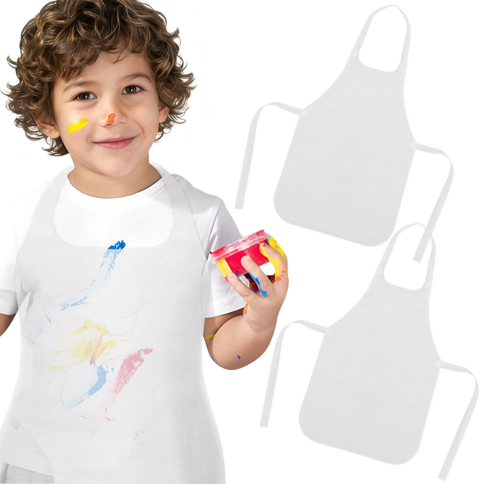 10 Buah Celemek Anak-anak Warn - Art Craft Toddler ulasan dan harga