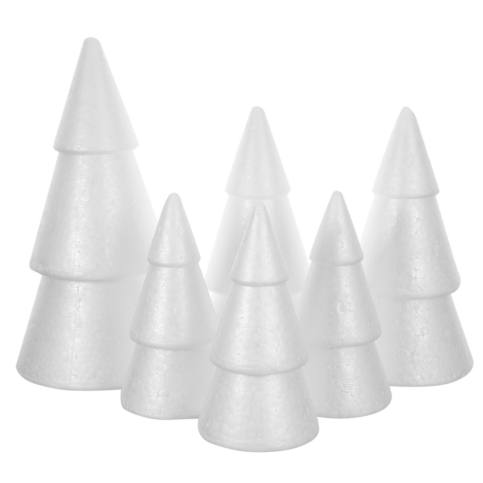 6 Buah Kerucut Busa Pohon Nata - Art Craft Christmas Tree ulasan dan harga