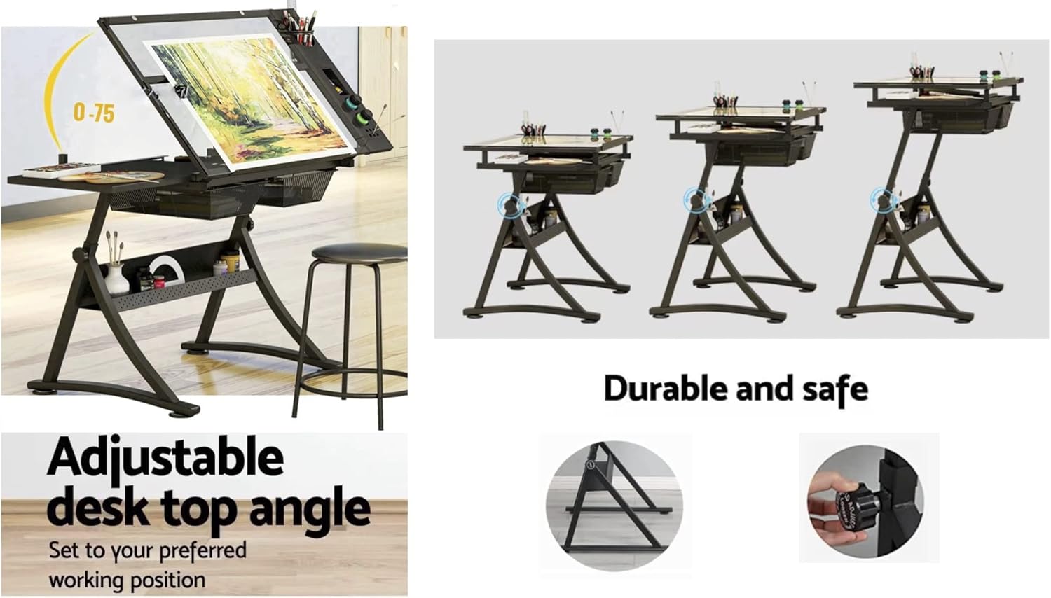 Meja Gambar dengan Permukaan K - Art And Craft Studio ulasan dan harga