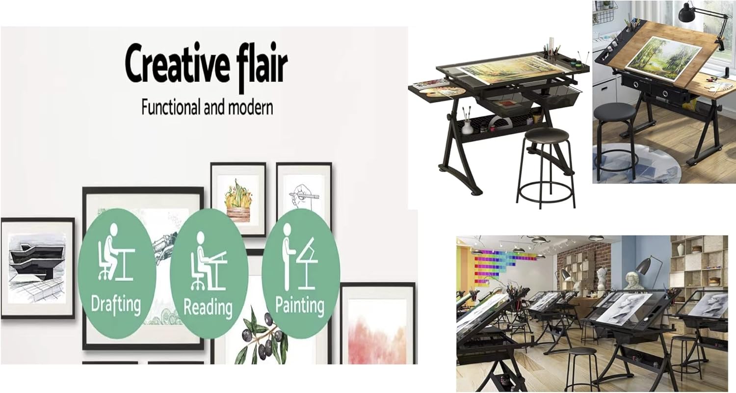 Meja Gambar dengan Permukaan K - Art And Craft Studio ulasan dan harga