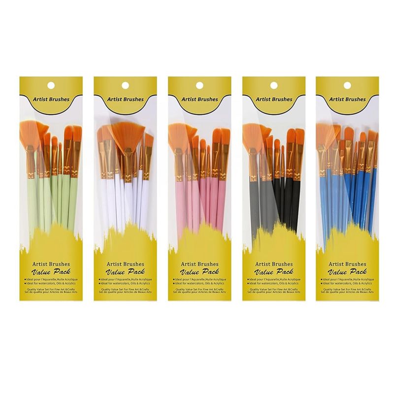 Set Kuas Cat Akrilik M12K, 5 P - Gouache Paint Set ulasan dan harga