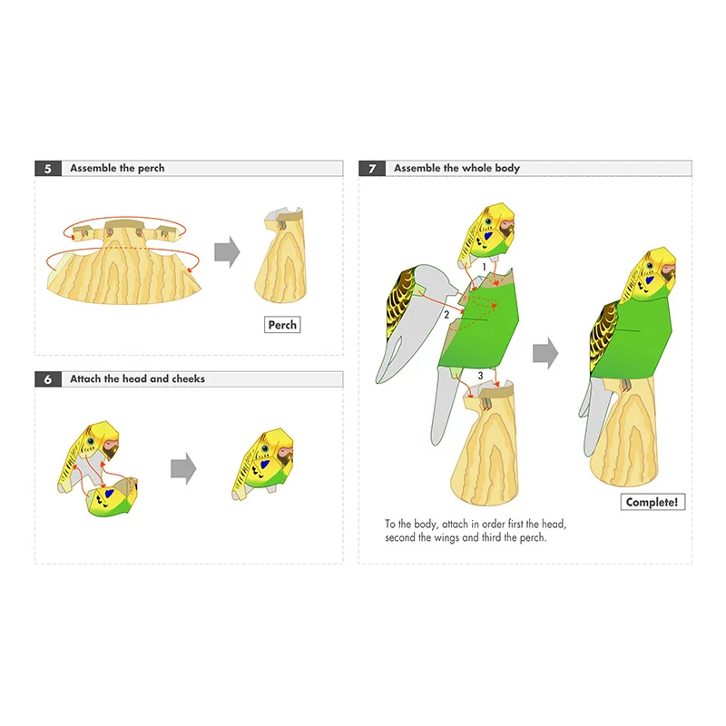 Burung bayan erigar buatan tan - Art Craft Center ulasan dan harga
