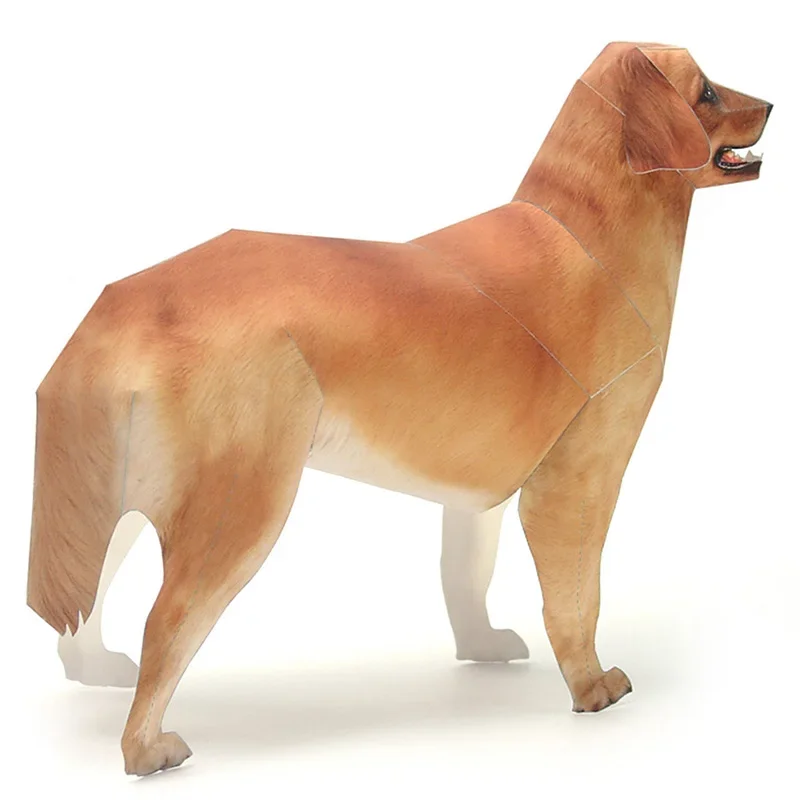 Model Kertas Anjing Golden Ret - Art Craft Center ulasan dan harga