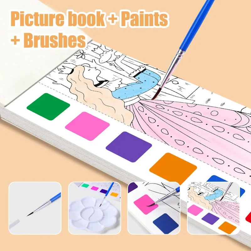 Set Buku Cat Air Portabel - 12 - Gouache Paint Set ulasan dan harga