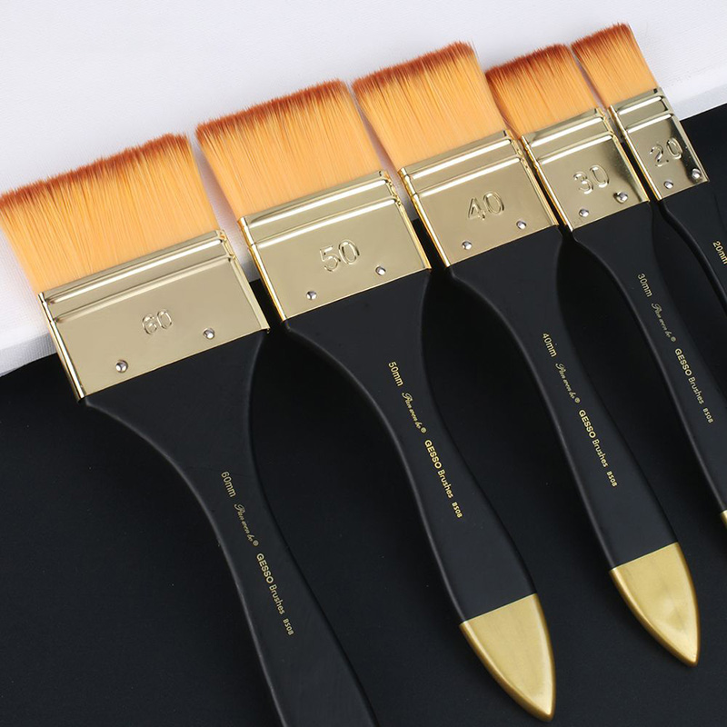 5 Ukuran Kuas Cat Datar, Kuas  - Gouache Paint Set ulasan dan harga