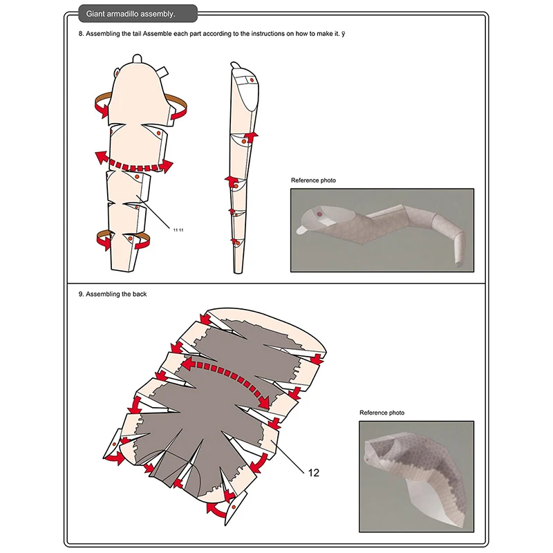Armadillo seni Origami Mini 3D - Art Craft Center ulasan dan harga