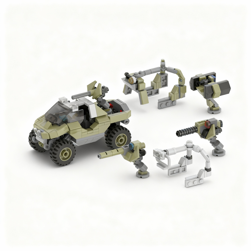 378pcs MOC Space Warthog Speed - Art And Craft Rocket ulasan dan harga